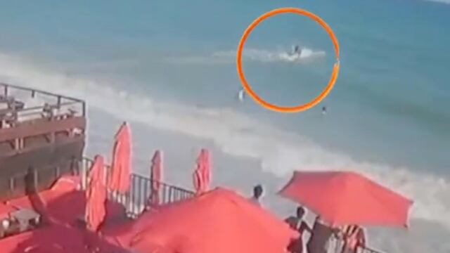 El escape de los asesinos en motos acuáticas quedó registrada en video