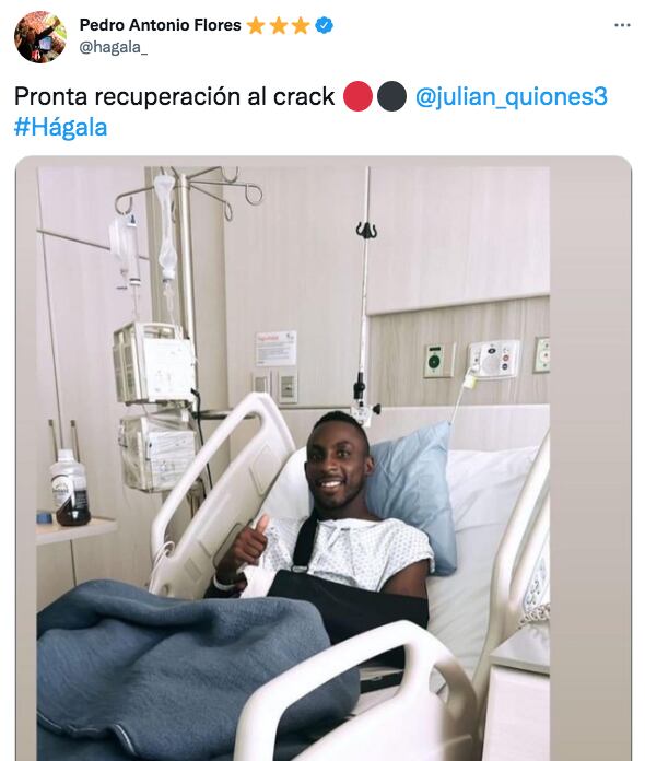 Julián Quiñones lesión