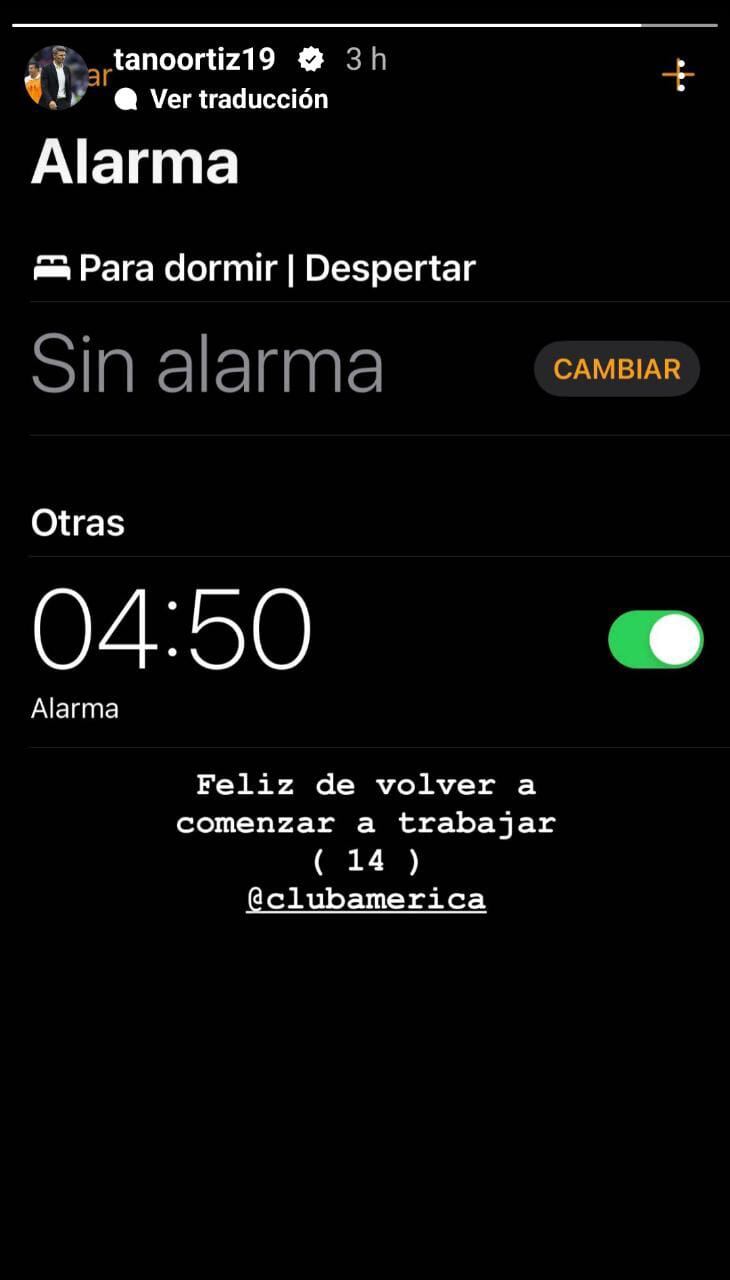 Fernando Ortiz y su alarma para volver a Coapa