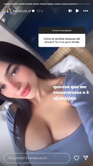 Karely Ruiz recibe reclamo por ser tímida en el stream con Westcol.