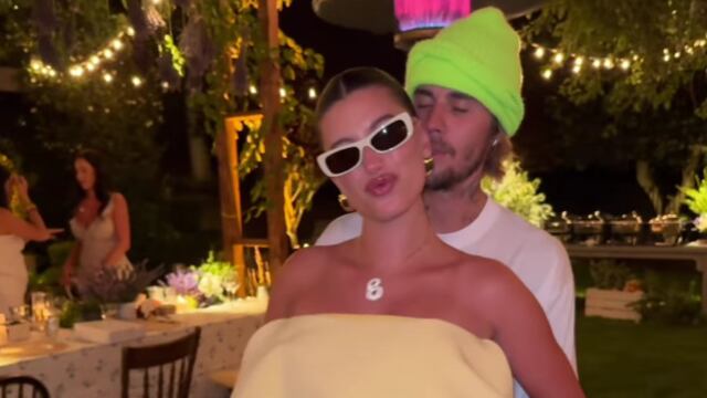 Justin Bieber y su esposa