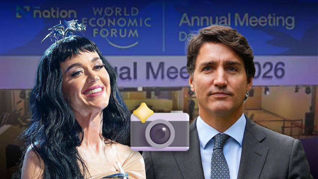 Justin Trudeau y Katy Perry asisten juntos a Davos 2026