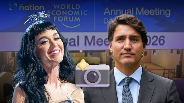 Justin Trudeau y Katy Perry asisten juntos a Davos 2026