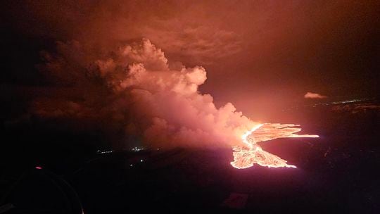 Nueva erupción de volcán en Reykjanes, Islandia