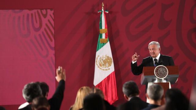 AMLO ofrece una conferencia de prensa en Palacio Nacional