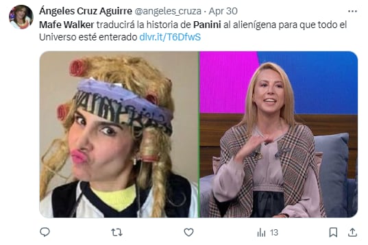 Memes pidiendo a Mafe Walker que traduzca al alienígena chisme de Karla Panini