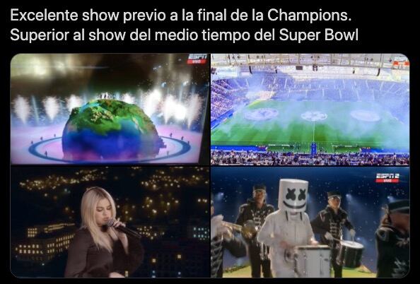 El show de la Champions League recibió buenas críticas.
