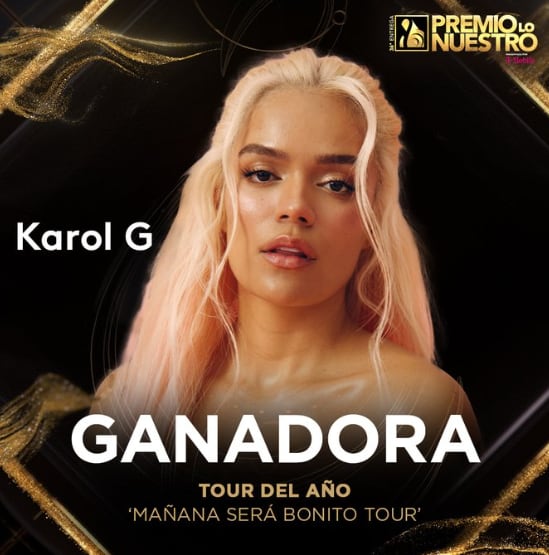 Premios Lo Nuestro 2024: Mañana Será Bonito Tour gana a Tour Del Año