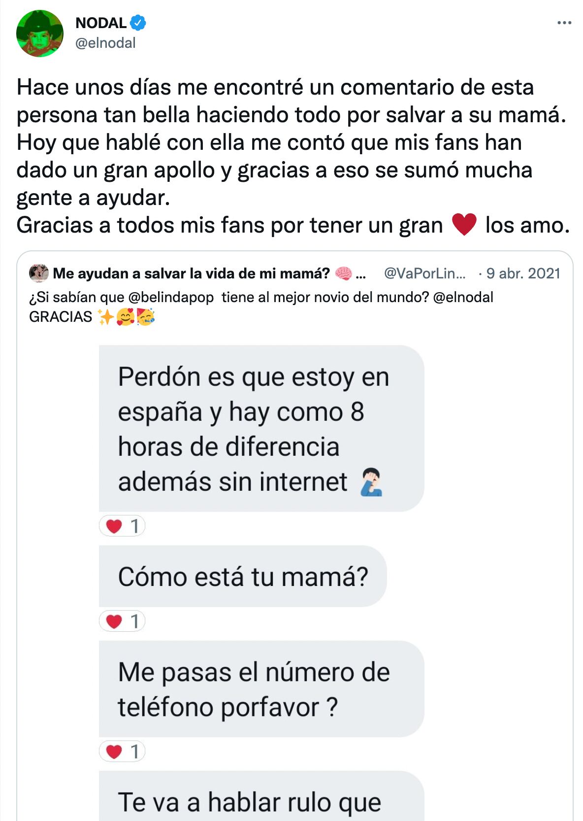 Christian Nodal se comprometió a donar 1 mdp, pero no lo hizo