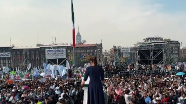 Claudia Sheinbaum agradece apoyo por 7 años del renacimiento de México