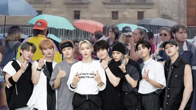 Fans de Stray Kids se reúnen afuera de Palacio Nacional a la espera de ver al grupo