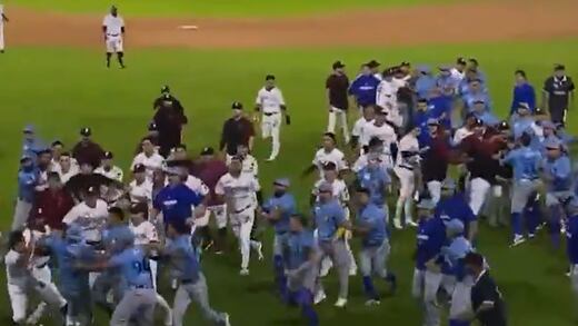 ¡Hasta con la cubeta! Así fue la terrible campal en pleno juego entre Charros y Tomateros