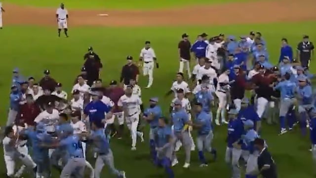 Charros y Tomateros protagonizan terrible campal en la Liga Mexicana del Pacífico