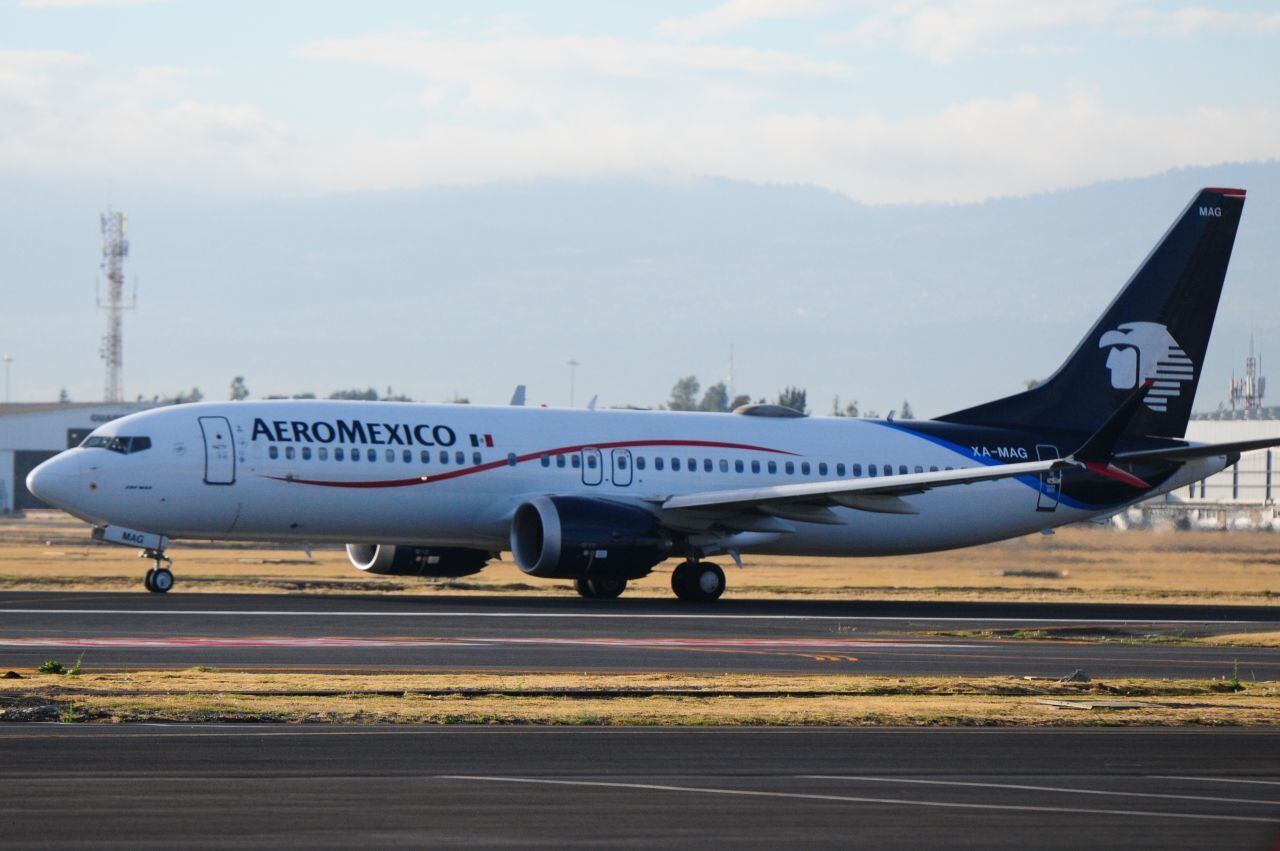 Avión de Aeromexico