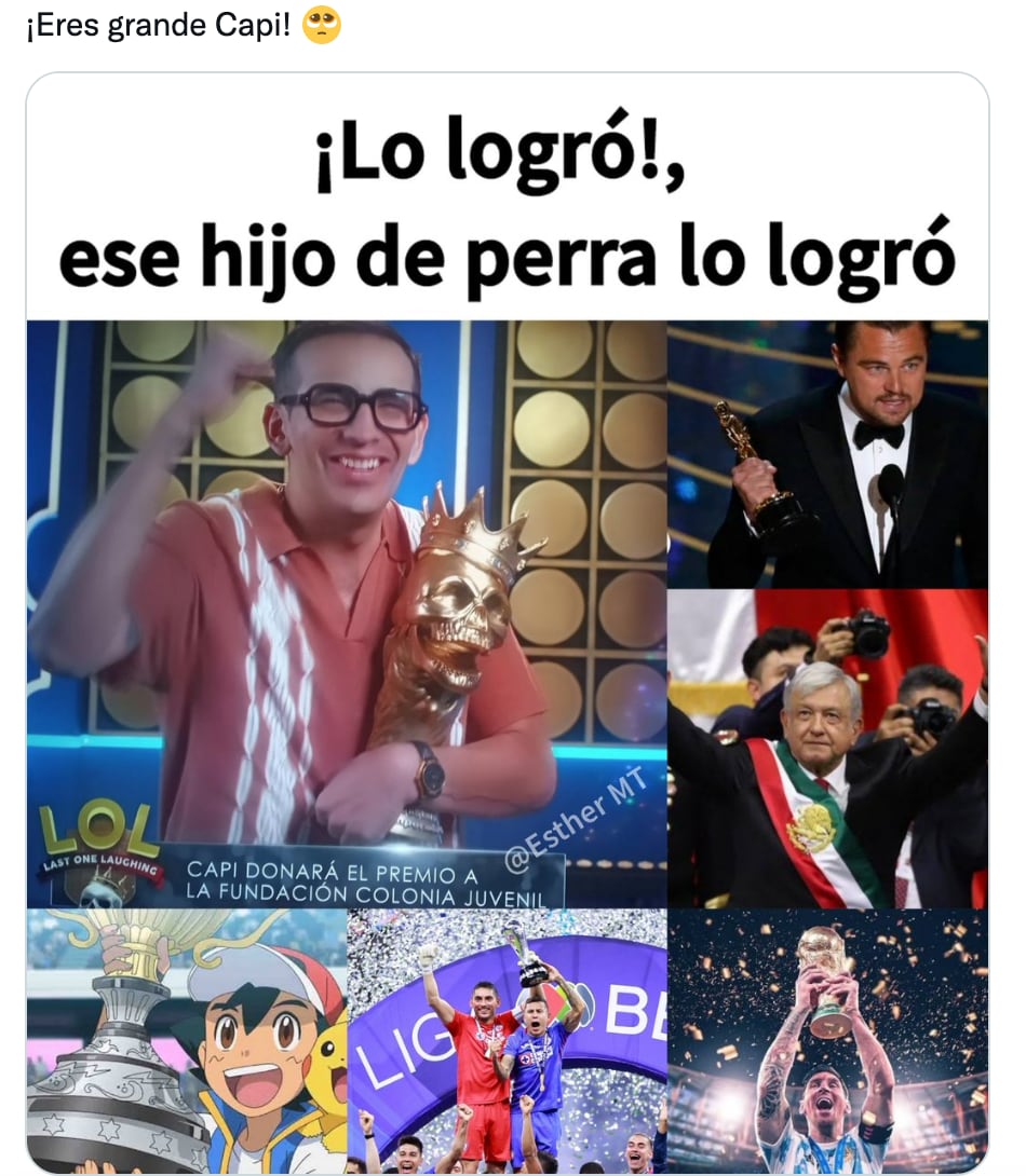 Memes del Capi Pérez tras ganar la temporada 5 de LOL