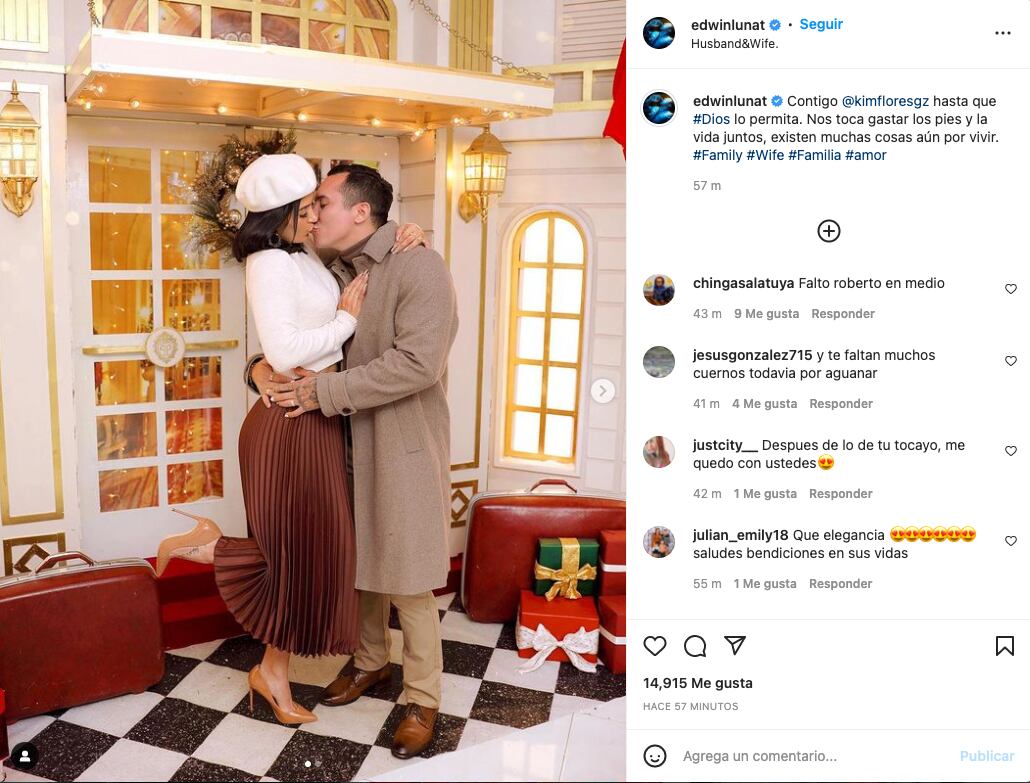 Edwin Luna y Kimberly Flores