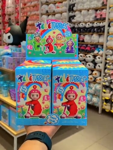 Cajas sorpresa de los Teletubbies en Miniso