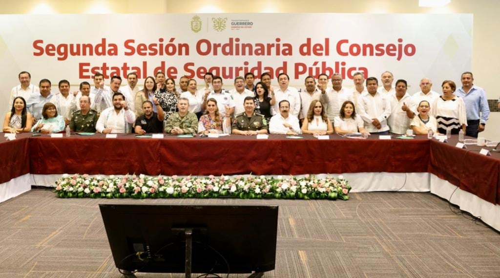 Evelyn Salgado en Consejo Estatal de Seguridad Pública