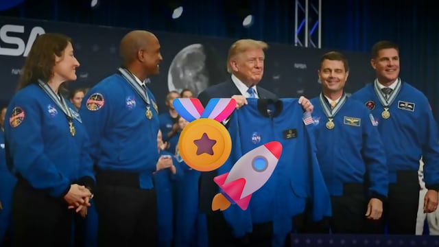 Astronautas de Artemis II reciben la Medalla de Honor Espacial de manos de Trump
