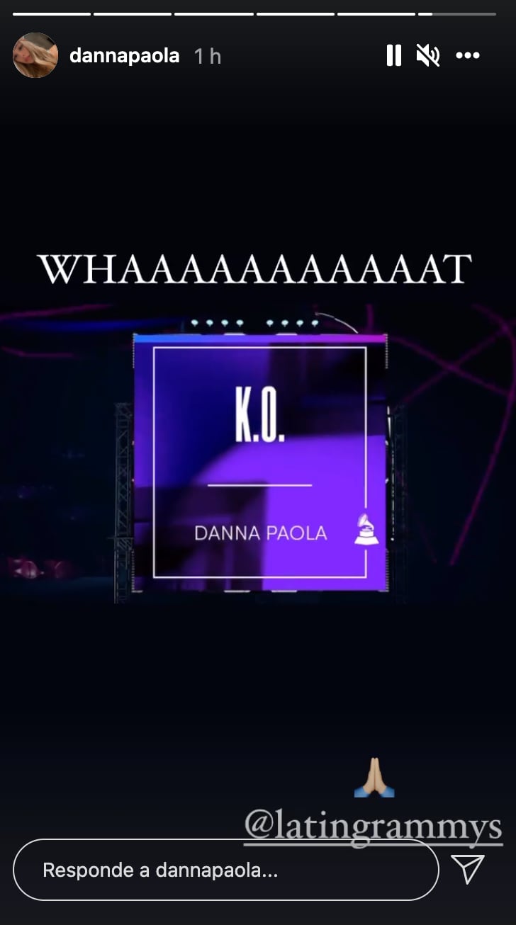 Nominación de Danna Paola al Latin Grammy por 'K.O'
