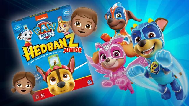 HedBanz de Paw Patrol, juego de mesa de adivinanzas