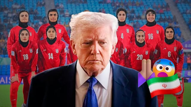 Donald Trump pide asilo para la selección femenina de Irán.