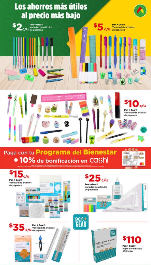 Ofertas y descuentos de Bodega Aurrera para este regreso a clases 2025.