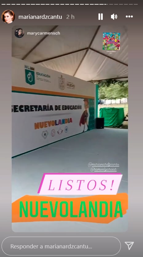 historia de Instagram de Mariana Rodríguez