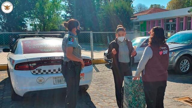 Guardia Nacional entrega taparroscas