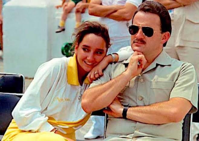 Francisco Ruiz Massieu y Claudia Ruiz Massieu
