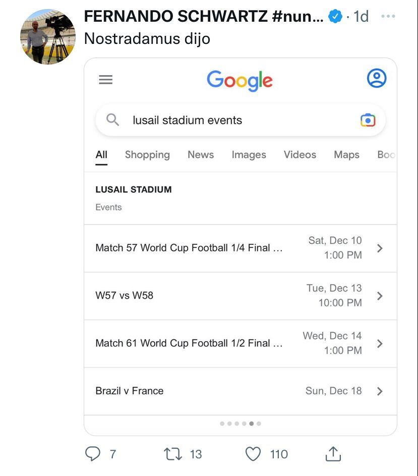 Un error habría "filtrado" a los finalistas de Qatar 2022.
