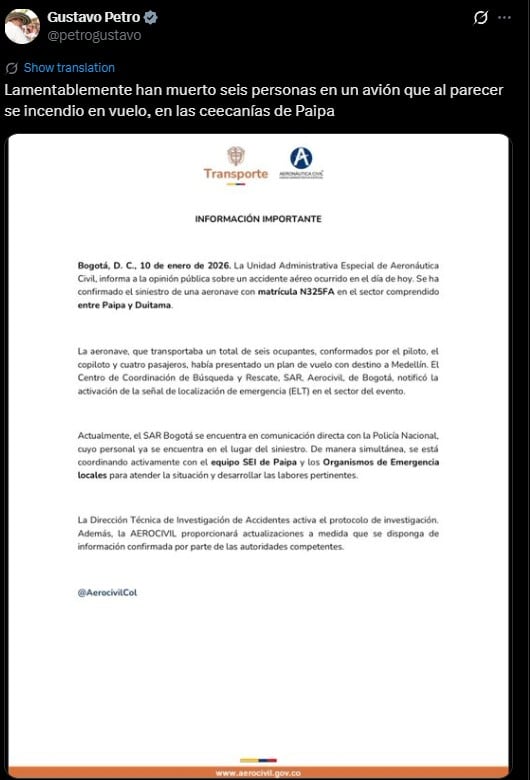 Yeison Jiménez, cantante colombiano, murió a los 34 años en accidente aéreo