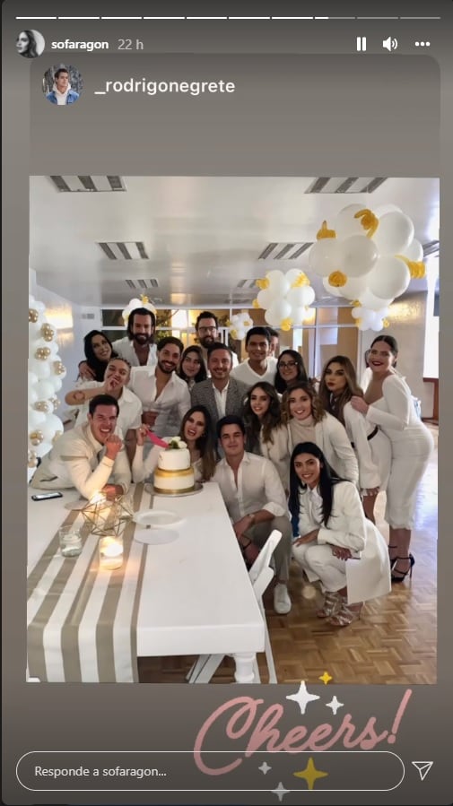Sofía Aragón tuvo una reunión con sus amigos