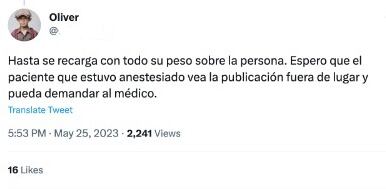 Llueven criticas contra cirujano