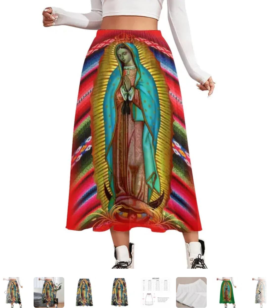 Virgen de Guadalupe en ropa