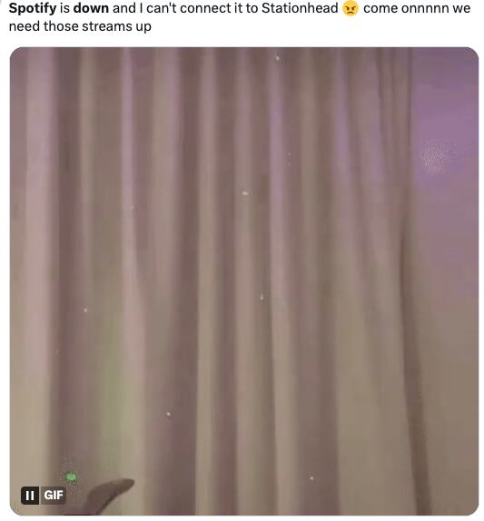 La caída de Spotify provoca memes en redes