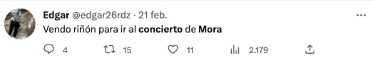 Mora en México: Precio