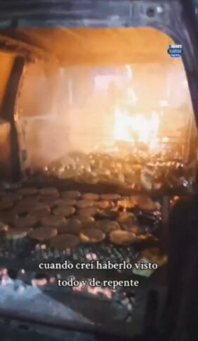 Carro viejo convertido en asado