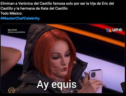 Meme de MasterChef Celebrity México.