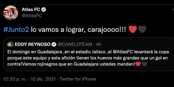 Eddy Reynoso confía en su Atlas para ganar el título de la Liga MX