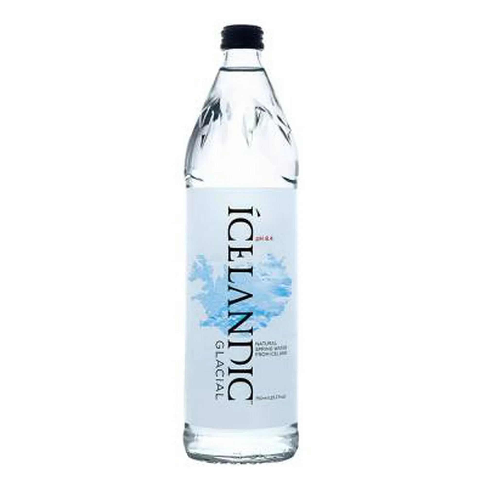 Icelandic Glacial, el agua que Anahí bebe.