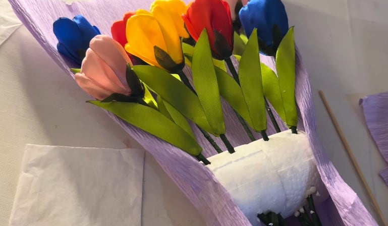 Ramo de tulipanes eternos