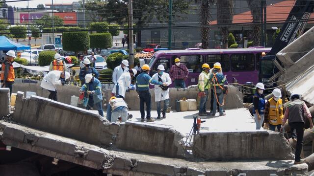 Derrumbe en el Metro de CDMX