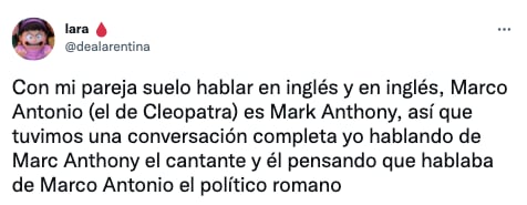 Confunden a Marc Anthony con el amante de Cleopatra, Marco Antonio