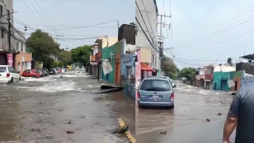 La mega fuga de agua en Avenida Tláhuac, Iztapalapa