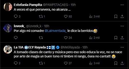 Comentarios critican cómo canta Marcela Mistral