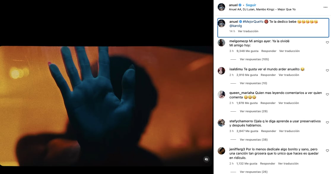 Anuel AA dedica tiradera a Karol G