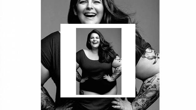 Tess Holliday posa en ropa interior.