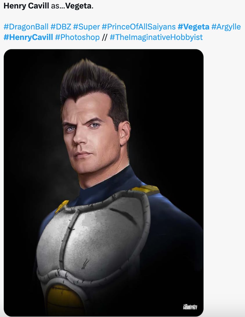 Memes de Henry Cavill como Vegeta