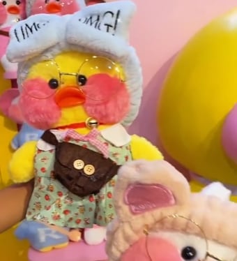 Patito de papel de TikTok que ya es peluche
